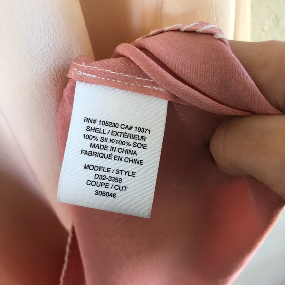 Joie Silk Dip Dyed Ombre Shift Dress With Tassel Tie - Picture 5 of 8